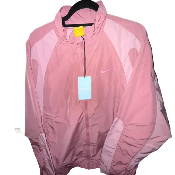 Nike X NOCTA Drake Northstar Nylon Track Jacket Mens L Desert Berry - Picture 5 of 6